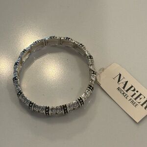 Napier Black and Silver Women's Bracelet